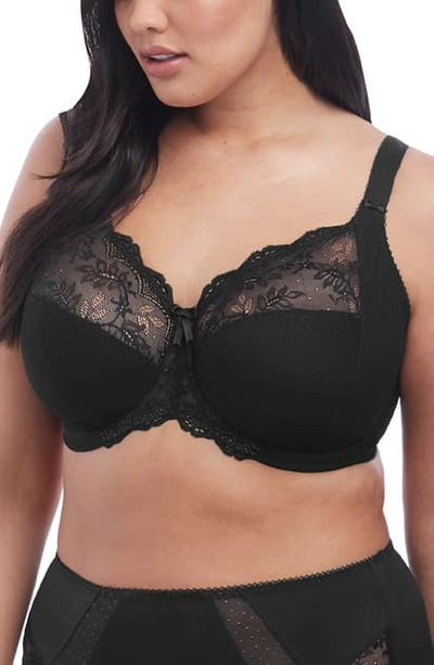 Shop Elomi Meredith Full Figure Underwire Full Fit Banded Bra In Black