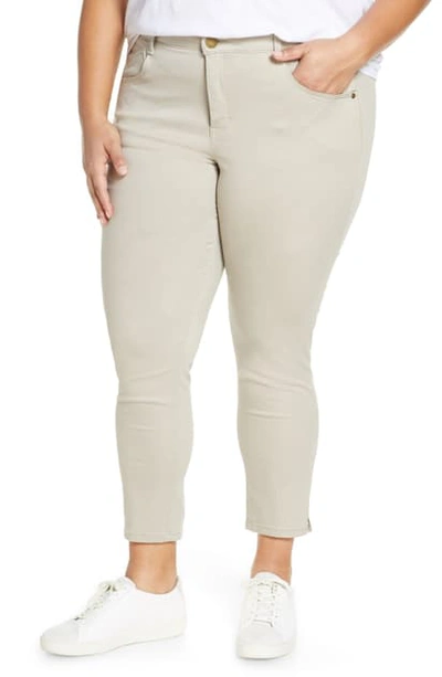 Shop Wit & Wisdom Ab-solution High Waist Ankle Skinny Pants In Flax
