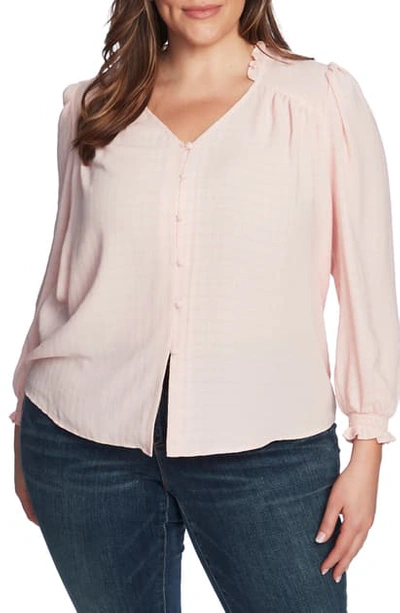 Shop 1.state Button Front Top In Ballet Rose