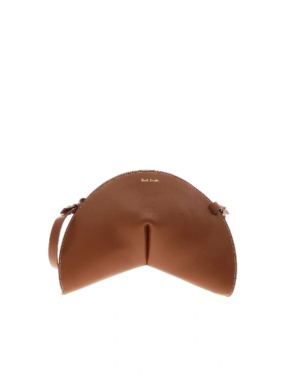 Shop Paul Smith Half Moon Shoulder Bag In Brown