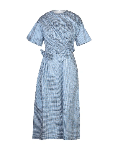 Shop Mother Of Pearl 3/4 Length Dresses In Blue