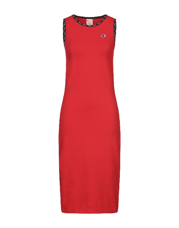 red champion dress