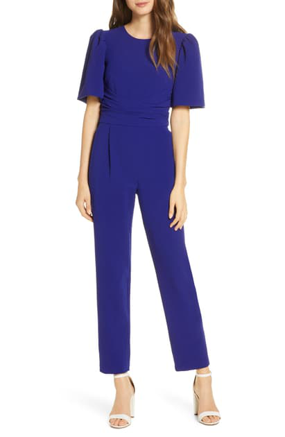 eliza j balloon sleeve jumpsuit