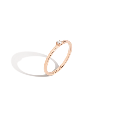 Shop Aurate Medium Diamond Solitaire Ring In Gold