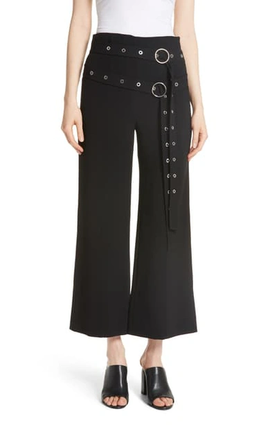 Shop Cinq À Sept Jessi Double Belt Pants In Black