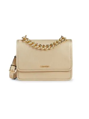 calvin klein leather crossbody bag