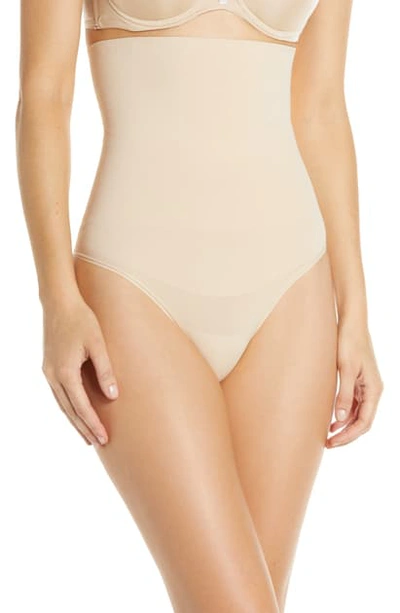 Shop Yummie Cooling Fx High Waist Thong In Frappe