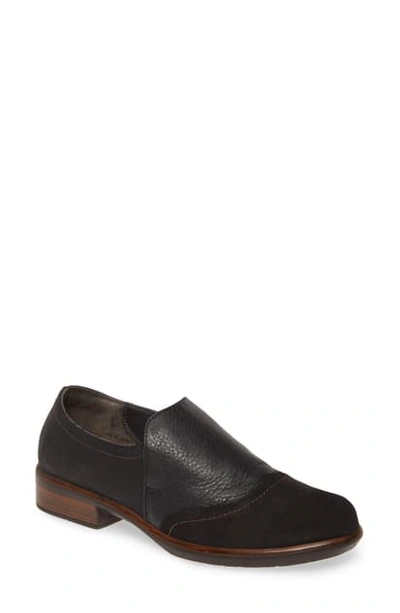 Shop Naot Angin Loafer In Black/ Coal Leather