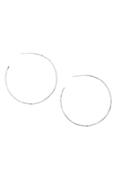 Shop Gorjana Taner Hoop Earrings In Silver