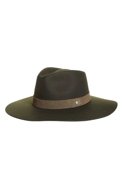 Shop Rag & Bone Kacy Wool Fedora In Olive