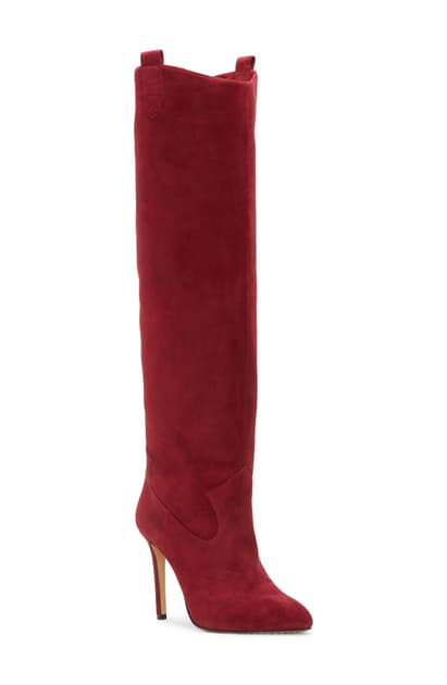 vince camuto red boots