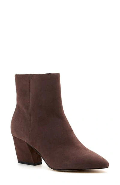 Shop Botkier Sasha Genuine Calf Hair Bootie In Deep Brown Suede