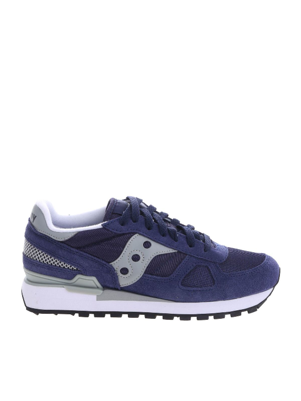 Saucony Shadow Blue Suede And Mesh 