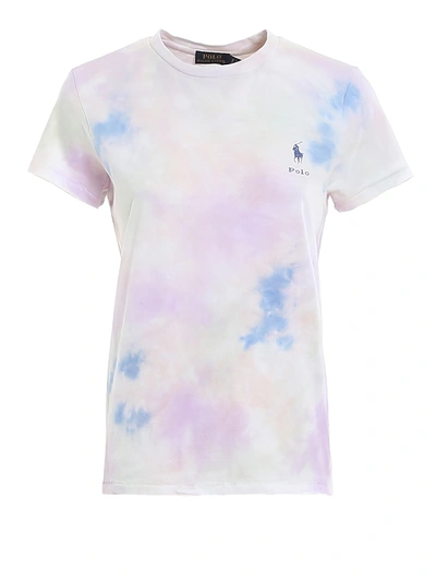 Shop Polo Ralph Lauren Dyed Cotton T-shirt In Multicolour