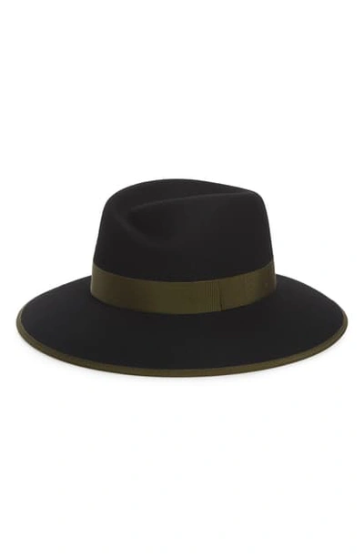 Shop Rag & Bone Zoe Wool Fedora In Black