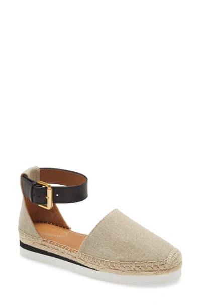 Shop See By Chloé Glyn Espadrille In Natural/ Nero