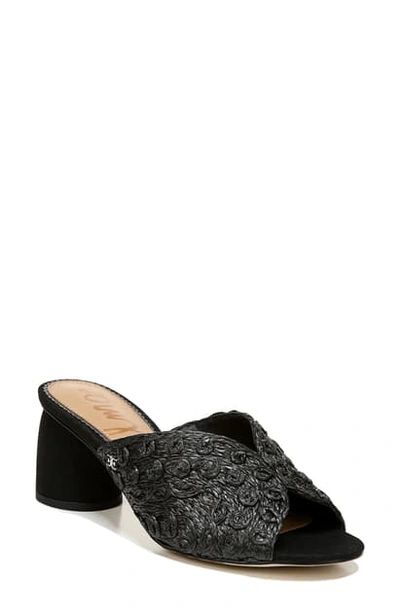 Shop Sam Edelman Sareen Slide Sandal In Black Fabric