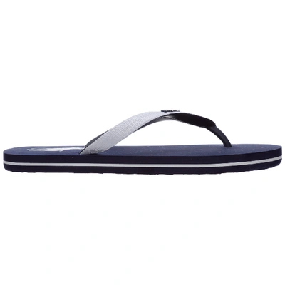 Shop Polo Ralph Lauren Men's Rubber Flip Flops Sandals In Blue