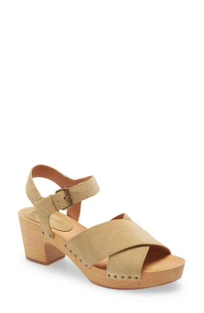 Shop Madewell The Johanna Clog Sandal In Olive Grove