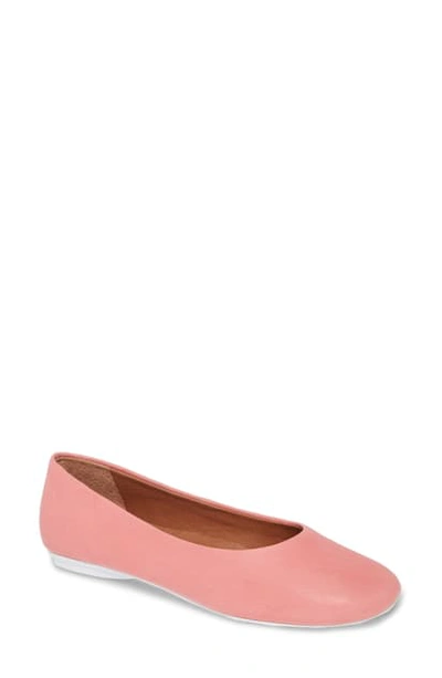 Shop Gentle Souls By Kenneth Cole Gentle Souls Signature Eugene Travel Ballet Flat In Pink Leather