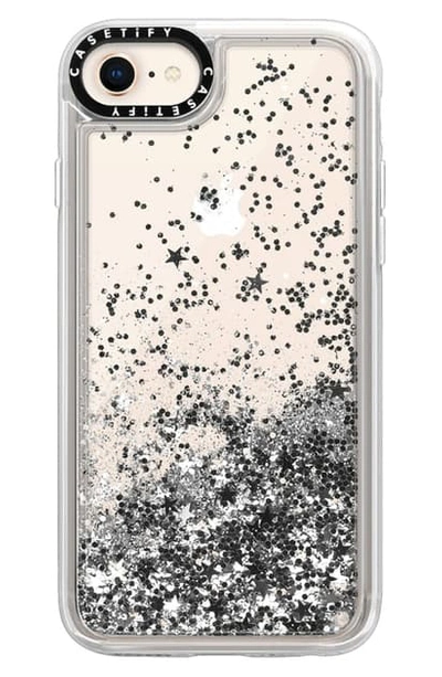 Shop Casetify Glitter Iphone 7/8 Case In Silver