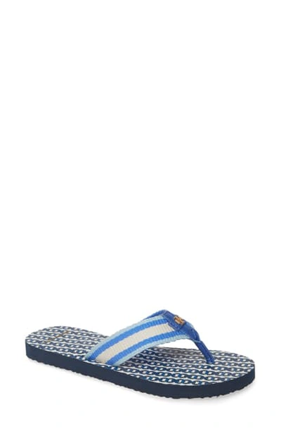 Shop Tory Burch Gemini Link Flip Flop In Bondi Blue / Gemini Link