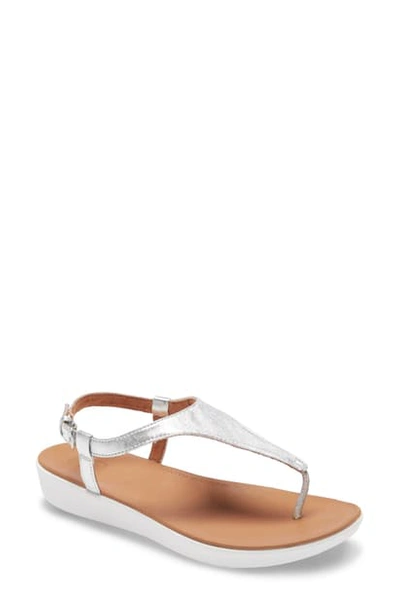 Shop Fitflop Lainey Sandal In Silver Leather