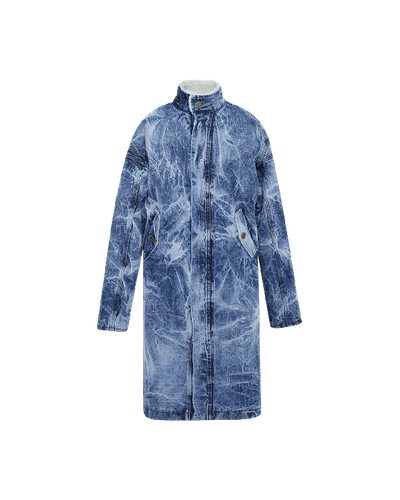 Pre-owned Fear Of God  Holy Water Deck Coat Indigo