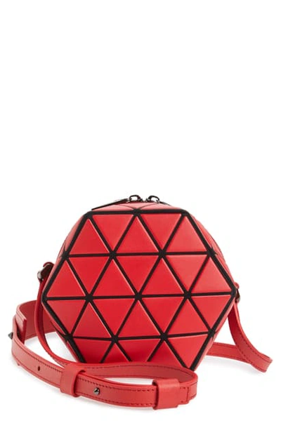 Shop Bao Bao Issey Miyake Stack Crossbody Bag In Red