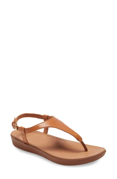 Shop Fitflop Lainey Sandal In Light Tan Leather