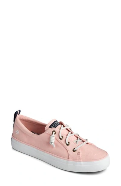 Shop Sperry Crest Vibe Slip-on Sneaker In Rose Water Linen