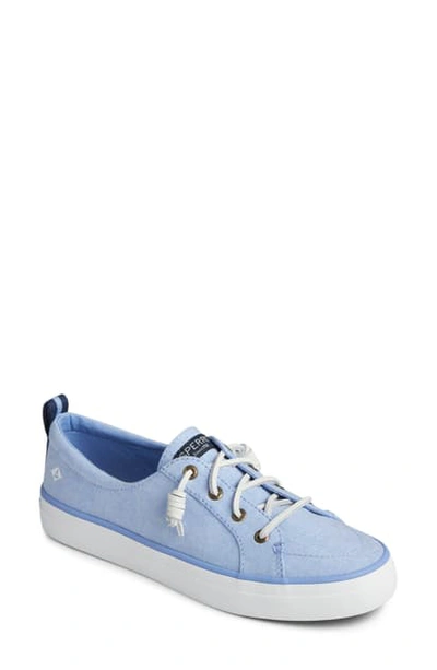 Shop Sperry Crest Vibe Slip-on Sneaker In Ballad Blue Linen