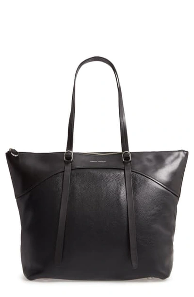 Shop Rebecca Minkoff Signature Leather Tote In Black