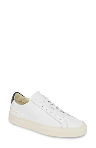 Shop Common Projects Retro Low Top Sneaker In White Black