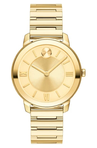Shop Movado Bold Bracelet Watch, 32mm In Gold