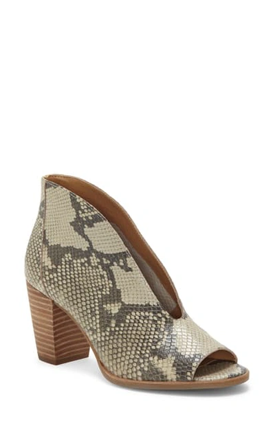 Shop Lucky Brand Joal Bootie In Chinchilla Grey Leather