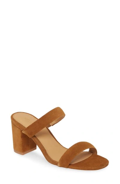Shop Soludos Ines Slide Sandal In Walnut