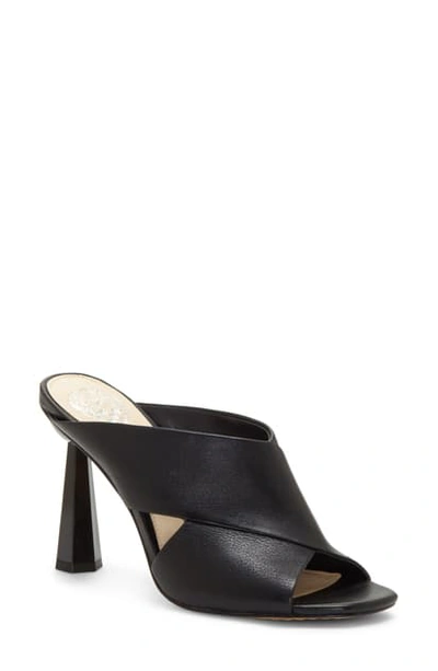 Shop Vince Camuto Averessa Slide Sandal In Black Leather