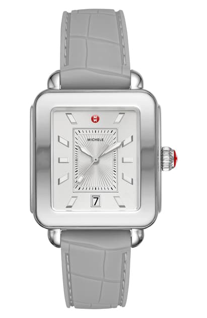 michele deco sport watch white