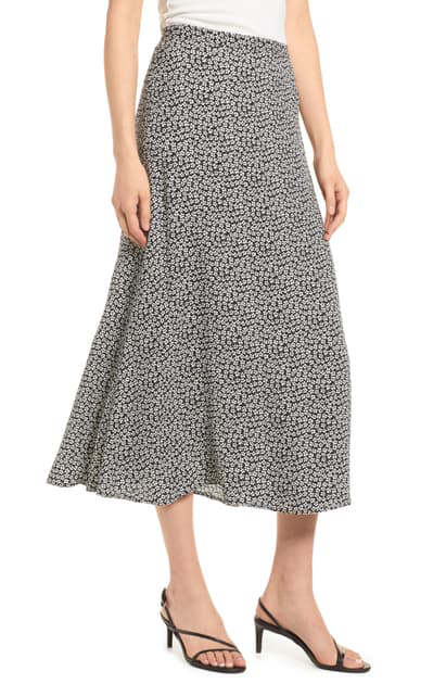 Reformation Net Sustain Bea Floral-print Crepe Midi Skirt In Multicolour |  ModeSens
