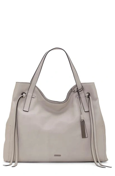 Shop Vince Camuto Rilo Leather Tote In Light Smoke