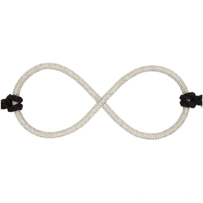 Shop Jw Anderson Silver Crystal Harness In 910 Silver
