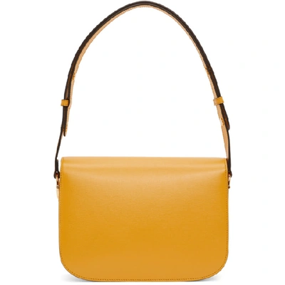 Shop Gucci Yellow  1955 Horsebit Shoulder Bag In 7636 Cropye