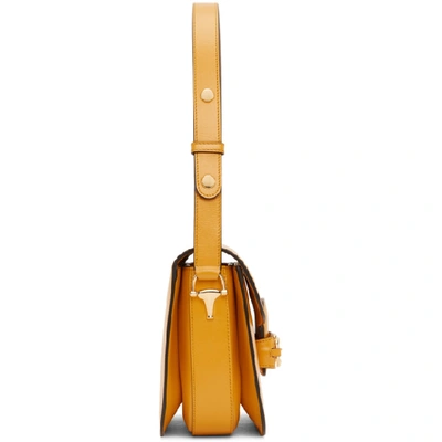 Shop Gucci Yellow  1955 Horsebit Shoulder Bag In 7636 Cropye