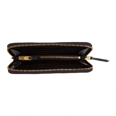 Shop Givenchy Black Quilted Zip Wallet In 001 Black