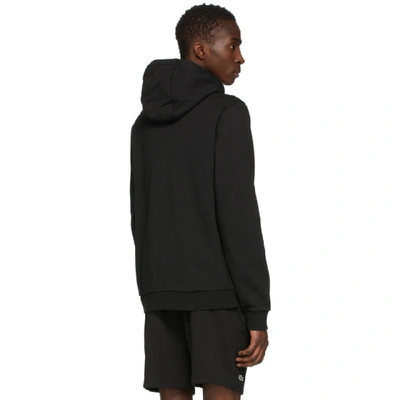 Shop Lacoste Black Classic Logo Hoodie In E89 Black