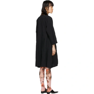 Shop Henrik Vibskov Black Pleated Skirt Dress In 907/999 Bla