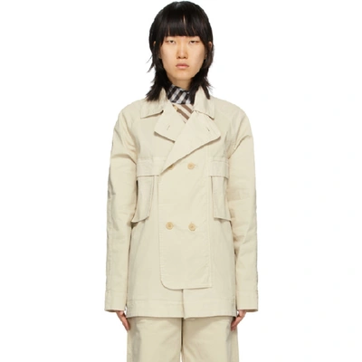 Shop Henrik Vibskov Tan Tanoi Jacket In 102/502 San