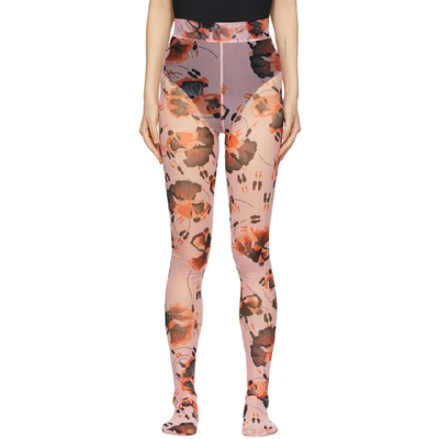 Shop Henrik Vibskov Pink Pollen Tights