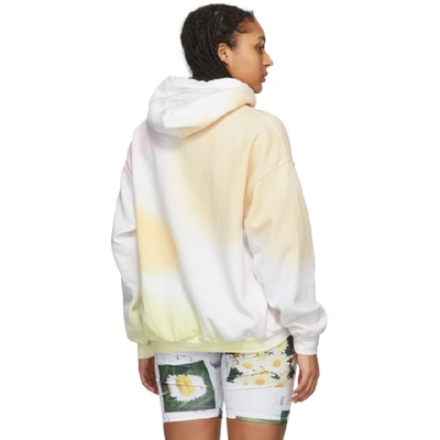 Shop Collina Strada Multicolor Rounded Hem Hoodie In Sunsetwater